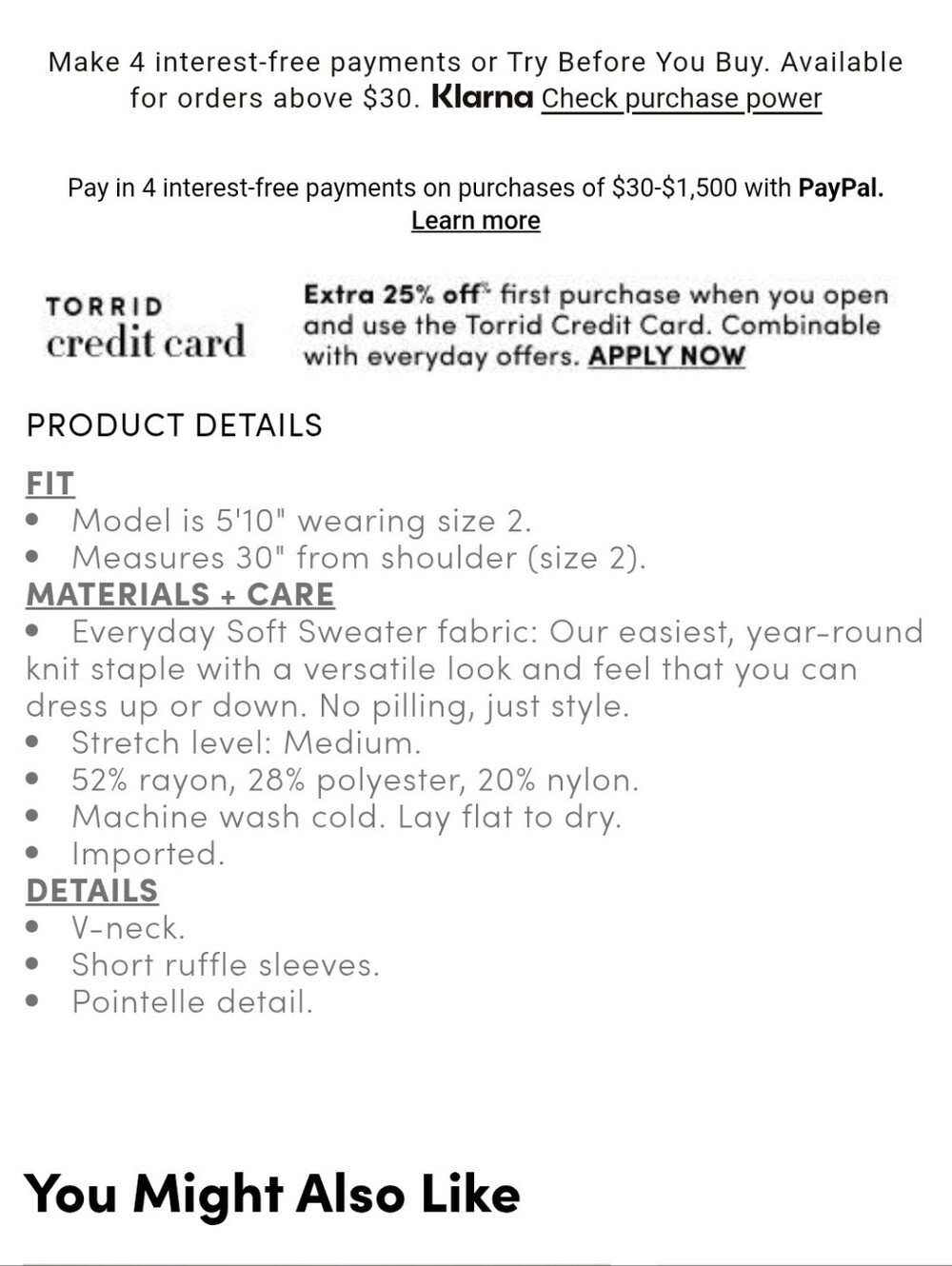 Torrid Pointelle Sweater 1X - Picture 10 of 10